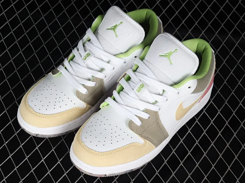 All categories Air Jordan Jordan series basketball shoes Air Jordan 1 Low G version pure original Air Jordan 1 Low AJ1 Joe 1 white and brown color matching low-top cultural and leisure sports sneakers DJ0341-100
